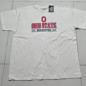 Men's Russell White Ohio State Buckeyes Long Sleeve T-Shirt 3XL Big and Tall